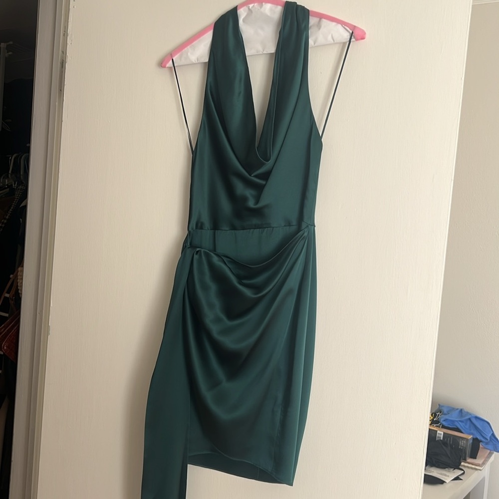 Like new Amanda Uprichard Emerald Dress XS - Picture 3 of 7